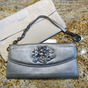 Authentic Jimmy Choo Leather Clutch
